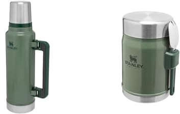 Stanley Classic Legendary Thermosflasche 1.4L & Classic Legendary Thermobehälter für Essen mit Göffel 400 ml