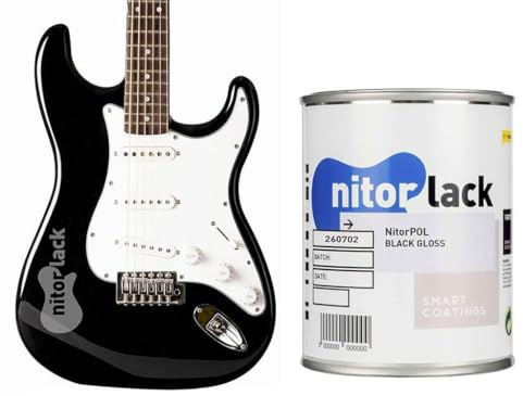 Nitrocellulose Lack / Gitarrenlack Schwarz / Black 500ml Gebinde
