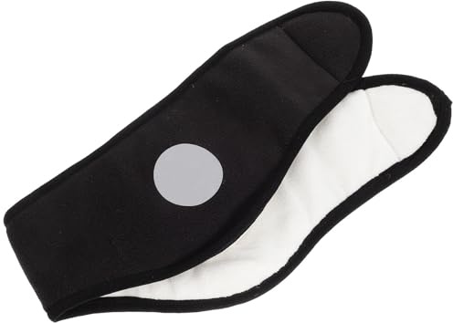 Holibanna Sleep Ear Muffs Sleeping Eye Mask 2 in 1 Sleeping Ear Wrap and Ear Muff Adjustable Ear Warmer Headband Ear Covers Black | Cotton blend lining, Warm ear comfort, for Women Men, Travel or Home Sleeping Use, Black Ear Covers, Ear Warmer