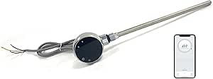 Greened House WiFi Electric Smart Heating Element for Towel Rails and Radiators with LED touchscreen Thermostat/Timer Energy Efficient (400w, Chrome)