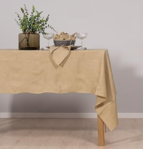 Ger3as Stoffservietten 100% Leinen – 4er-Set, Stonewashed & pflegeleicht – Hochwertige Leinenservietten für Esstisch, Küche, Hochzeit oder Restaurant – Natürliche Eleganz