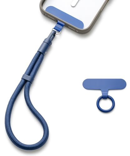 MORSUNBELA Cordon Telephone Portable Dragonne Téléphone Bracelet Bleu