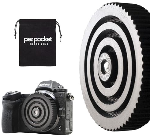 Pez Pocket - Objectif rétro 35 mm f/10 Infinity Focus pour appareils photo sans miroir Sony E, Canon R/M, Micro 4/3, Nikon Z, Fujifilm X, L-Mount - Look Lo-Fi analogique pour vos photos (pour Nikon Z)