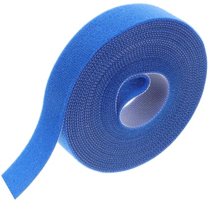 SOESFOUFU Kabelbinder 2cm Breit 5m Lang Polyestermaterial Wiederverwendbar Kabelorganisator Zur Kabelführung Und Drahtbündelung