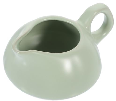 TOPPERFUN Jarra De Cerámica Para Salsa Con Asa 300ml Salsera Resistente a Altas Temperaturas Fácil De Limpiar Adecuado Para Leche y Condimentos