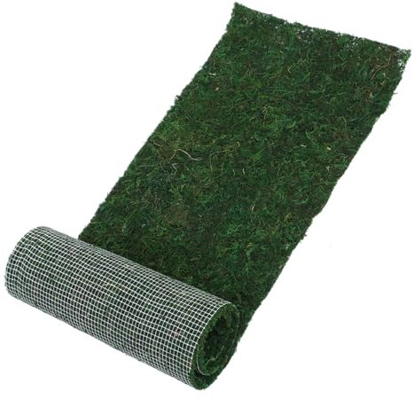 FUNOMOCYA Tappeto di Muschio Artificiale Resistente al Calore e All'acqua Verde per Decorazione di Vetrine e Paesaggi da Giardino Naturale