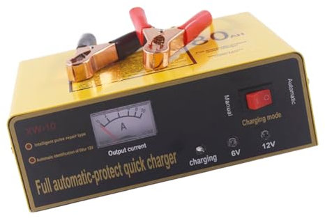 Amosfun Caricabatteria Automatico Completo Per Auto e Ricarica Rapida Intelligente Con Fasi Protezione Sovraccarico Adatto Vari Tipi Batterie