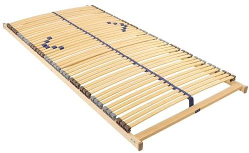 Sleepneo Lattenrost 120x200 cm vormontiert Blauer Engel-Zertifizierung 42 Latten 7-Zonen Birkenschichtholz belastbar 150 Kg Made in Germany