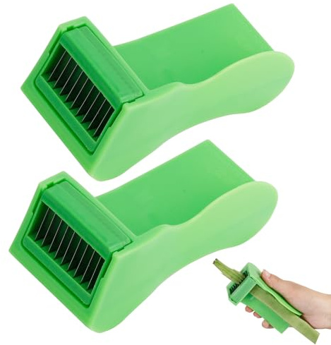 2PCS Runner Bean Slicer, Coleslaw Shredder with Stainless Steel, Green Bean Slicer and Stringer UK, Multi-Functional Peeler Slicer Kitchen Tool for Vegetable colslaw Pepper