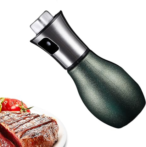 Pulverizador de aceite de oliva – Dispensador de aceite y pulverizador de aceite, pulverización continua, dispensador de aceite rellenable de calidad alimentaria para cocinar, ensaladas, barbacoas y