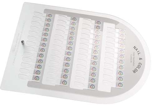 BAZEITFLOW Présentoir Magnétique Acrylique 50 Emplacements pour Vernis à Ongles, Palette Détachable pour Nail Art, Panneau D’exposition Transparent pour Manucure Professionnelle et Usage
