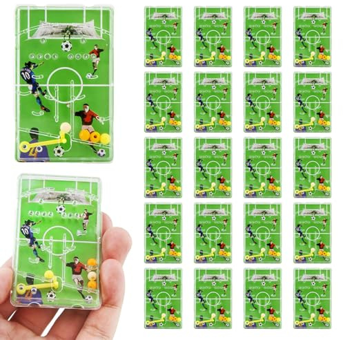 NiceNaiils 20 Stück Mini Fussball Mitgebsel Jungen, Geduldsspiel Flipperspiel, Fußball Spiele, Tennisschuhe Kinder Sandplatz, für Geburtstag Party