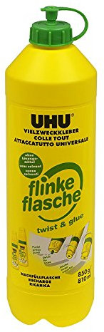 Uhu 46325 Vielzweckkleber Finke Flasche ReNATURE, lösungsmittelfrei, 850 g / 810 ml (2er Pack)