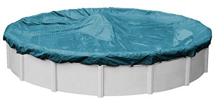 Pool Mate 5812-4 Guardian Winter Round Above-Ground Pool Cover, 12-ft, Teal Blue