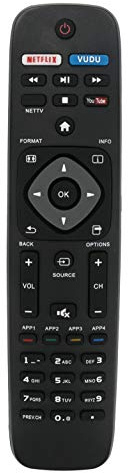 New Replaced Remote fit for Philips Smart TV NH500U NH500UW NH503UP 55PFL5602 50PFL5602 43PFL5602 75PFL6601 32PFL4902 40PFL4901 43PFL4901 43PFL4902 50PFL4901 50PFL5601 50PFL5602/F7 43PFL4902 65PFL5602