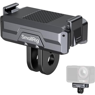 SMALLRIG Magnetic Adapter Mount Magnetische Adapterhalterung - 3662B | für DJI Osmo Action 5 Pro/Action 4 / Action 3 mit einem faltbaren Anschluss und einem 1/4'' Gewindeloch
