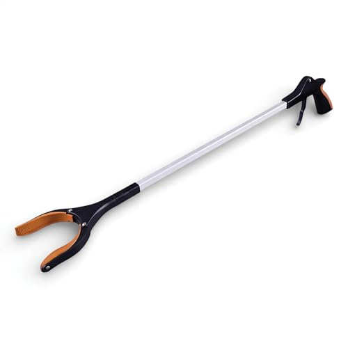 Aidapt 35 inch Handy Reacher Grabber Tool, Litter Trash Picker with Extra Long Arm. with Magnetic Tip. Mobility Aid for Reaching. Lifting Assistance. Rubbish Tongs, Garden Grabber. Arm Extension