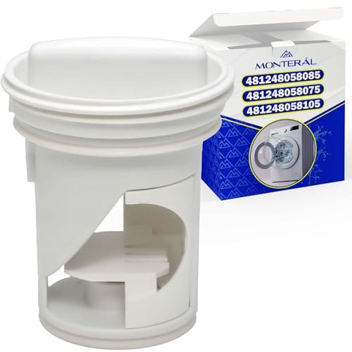 Filter Flusensieb Waschmaschine mit dem Originalcode 481248058105 C00314625 für Whirlpool für Bauknecht für Indesit für Ariston - Garantie 10 Jahre - MONTERAL