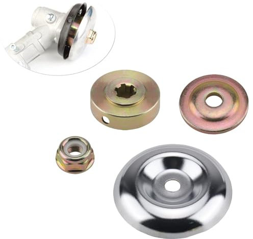 ieron Kit di 4 pezzi di ricambio per decespugliatore, lame e tagliabordi, kit adattatore per tosaerba in metallo, dado per macchina da giardino, kit adattatore lama tosaerba