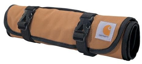 Carhartt Rouleau Utilitaire à 18 Poches, Durable et résistant à l'eau, Rouleau d'outils Essentiels (Carhartt Brown), Taille Unique, Rouleau Utilitaire 18 Poches