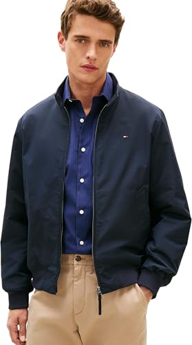 Tommy Hilfiger Cortavientos Hombre Harrington impermeable, Azul (Desert Sky), XXL