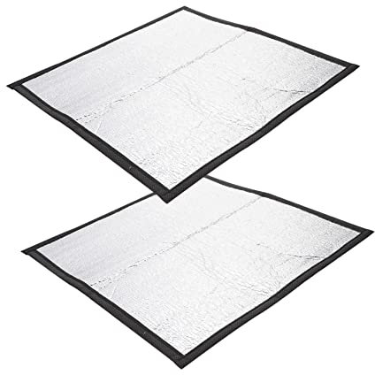 ORFOFE 2 Stück Reptilien Heizmatte Wärmedämmung Pad 30x30cm Mit Reflektorfolie Wärmeplatte Für Haustier Reptilien Winter