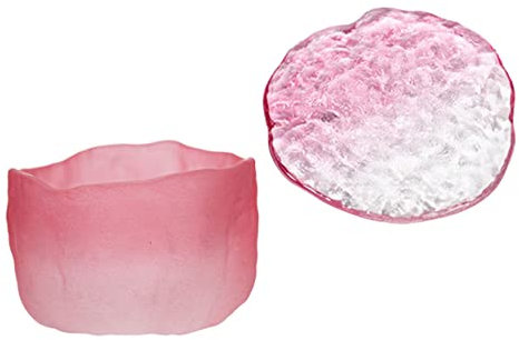 Amosfun Japanese Tea Cups Glass Sake Cup Coaster Elegant Ladies Tea for Hot Cold Beverages