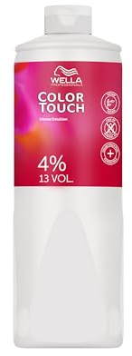 Wella Professionals Color Touch Emulsion 4% revelador – Activador demi permanente para tonos suaves y brillo – Vegano – Para reflejos intensos de color y brillo – Dura hasta 28 lavados – 1 litro
