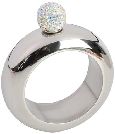 Bracelet Flasque en Acier Inoxydable 3,5 Oz - Bracelet Flacon Créatif pour Festivals de Musique, Fêtes, Anniversaires de Danse en Club | Flasque portable pour femme, accessoire élégant pour les