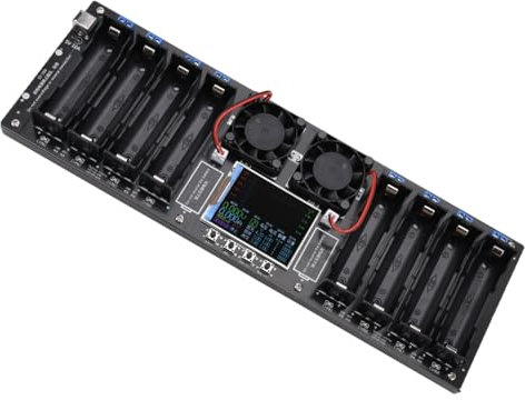 Lodoot Tester per batterie al litio a 8 canali per 18650 con carica automatica Scarica e capacità Misurazione della resistenza interna Tester di capacità della batteria