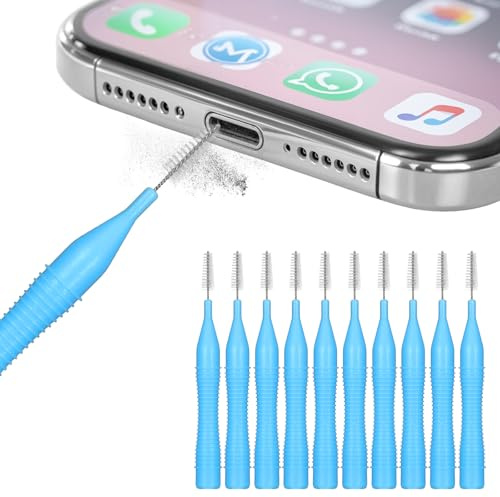 10 Pack Cell Phone Cleaning Kit, Anti-Clogging Mini Brushes Cleaner for 16 Pro Max Speaker and Receiver, Multifunctional Mini Cleaning Dust Remover Tools for Headphones Tablet Computer Camera