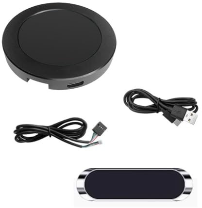 Steowsey Display LCD rotondo da 2,1 pollici del dispositivo di raffreddamento della CPU/GPU, monitor di temperatura del computer AIO per i sistemi di raffreddamento ad acqua, pannello del sensore del