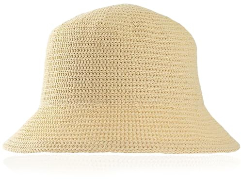 NUOGUAYI Gewebter Fischerhut, Einstellbar Fischerhut, Faltbarer Sonnenhut, Sommer Strickmütze, Gestrickte Hüte, Strickmützen für Damen, für Reisen Urlaub im Freien