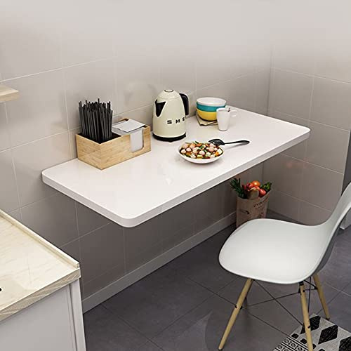 Tavolo pieghevole da parete, 60-120 cm, multifunzione, salvaspazio, postazione di lavoro compatta per colazione, bar, postazione di lavoro per computer, ideale per piccoli spazi, facile installazione