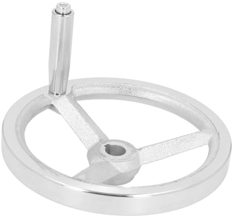 Jeffergarden Volante de Torno, Volante Redondo de Hierro Fundido con, Fácil Instalación para Fresadoras, Amoladoras y Tornos