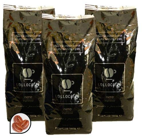 6KG GRANI LOLLO CAFFE MISCELA NERA TOSTATURA SCURA