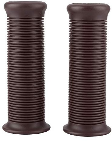 Manopole Moto Caucciu + 1 Paio Di Impugnature Per Manubrio Da Moto Da 25 Mm Da 1 Pollice, Maniglie Per Moto D'Epoca Barra Di Presa Antiscivolo Universale In Tpu Per (Marrone Scuro)