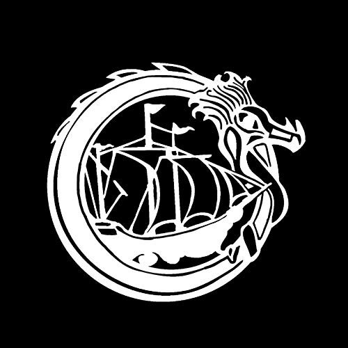 SUIFENG Autoaufkleber 15X13.9Cm Mode Drachen Schiff Boot Segel Seemann Dekor Auto Aufkleber Silhouette Vinyl Zubehör Silhouette