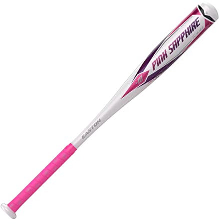 EASTON Pink Sapphire -10 Youth Fastpitch Softball Bat, 25/15, Approved for All Fields, FP22PSA