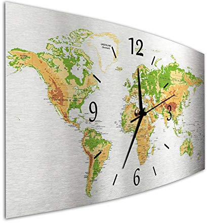 Bilder-Manufaktur BM Funk Quarz Quarzwanduhr Wanduhr Funkwanduhr Funkwanduhren Funkuhr Funkuhren kein Ticken lautlos geräuschlos leise ohne Tickgeräusche groß XXL MF4-9639-1SZ-funk
