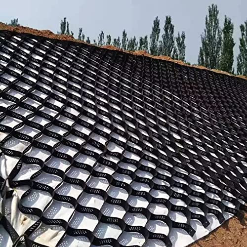 ZJMAMA Kiesgitter Schmutzfanggitter Im Freien, Kiesbodengitter Für Feuerwege, Steigungen, Parkplätze, Geogitter-Stabilisierungsfertiger-System, Den Hang Halten (Color : WxL, Size : 2X5m/6.6X16.4ft)