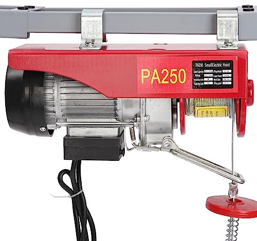 Holdfiturn 250kg Electric Hoist 550W Winch Engine Support Arm Winch Lifting Scaffold for Workshop