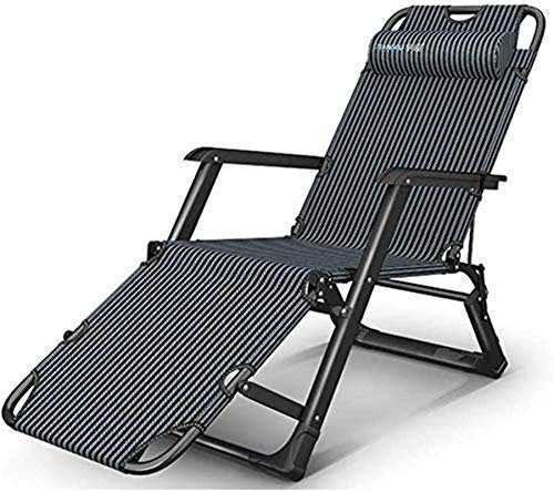 Leichte Campingstühle, Gartenliegen, Klappstuhl, Sonnenliege, Liegestühle, Klappbett, Büro-Nickerchenstuhl, Feldbett, tragbarer Haushaltsstuhl – geeignet für Terrassenstühle im Freien (Farbe: A)