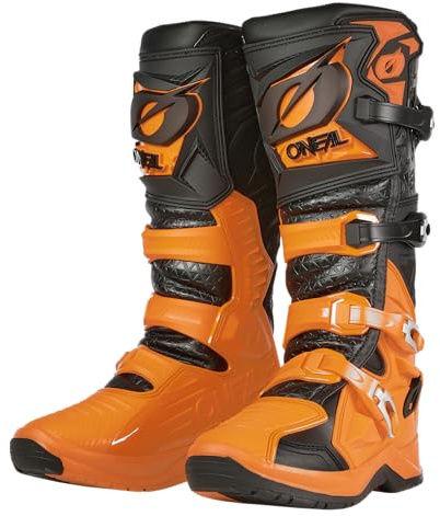 O'NEAL 0337-415, Motorcykelkänga Unisex-Vuxen, 49 EU, Svart Orange, 49 EU