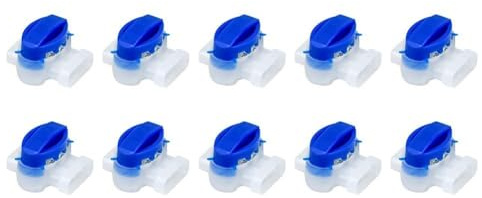 Cymwer 3-Loch-Kabelstecker, wasserdichte Anschlussklemmen ohne Abisolieren for Gardena/Husqvarna/Worx/Robomow Rasenmäher