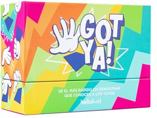 Juego de Mesa Adulto Got YA! | Juego de Mesa en Familia Rápido y Divertido ¿Conoces a los tuyos? | Adivinación y Preguntas | Una Idea de Hellofun! | 3 Jugadores | Duración: 30 min | +14