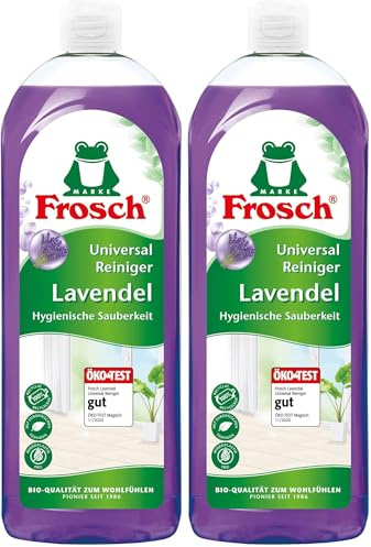 Frosch Lavendel Universal-Reiniger,kraftvoller Allzweckreiniger, leistungsstarke Reinigungskraft fürs gesamte Zuhause, 2er Pack (1 x 750 ml)