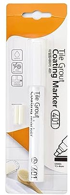 Rotulador De Pintura Para Azulejos, Lechada De Plástico, Colorante, Sellador, Rotulador De Pintura Para Azulejos, Pared, Baño, Reparación De Cocina(Beige)