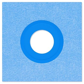 Isolbau Bodenmanschette P3 Blau - 1 Stück 250 mm Dichtband - Wasserdichte Manschette für Sanitär, Dusche, Bad, Fliesen, Isolierung Abdichtung Dichtmanschette für Innen- & Außenbereich