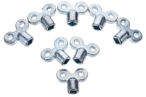 BESTonZON 10pcs Bleed Radiator Key Radiator Bleed Key Heater Wrench Air Plumbing Central Heating Tool